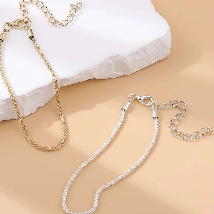 2026 Silver Sparkling Gypsophila Adjustable Chain Bracelet Women Wedding Jewelry