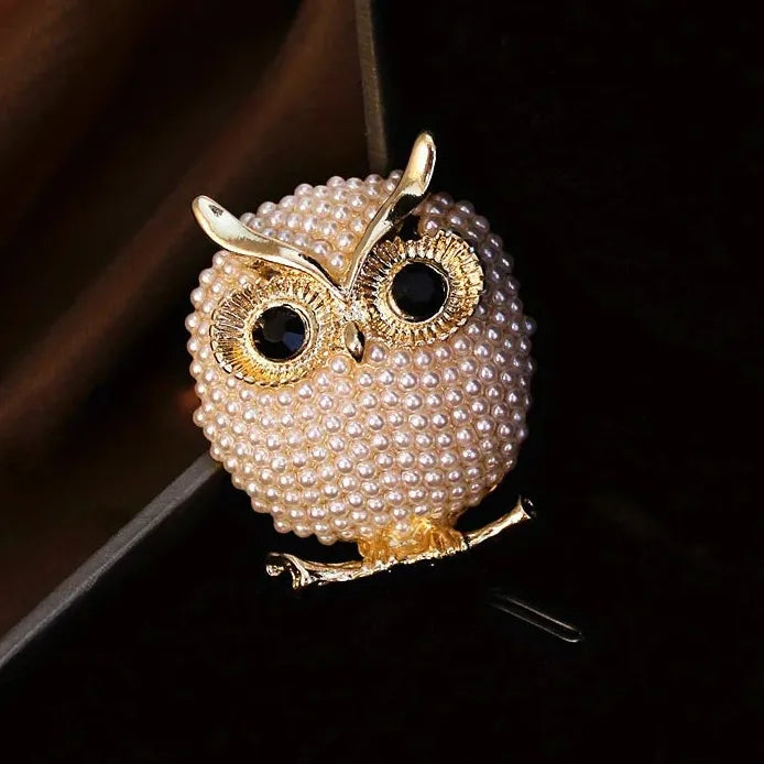Classic Owl Brooch for Men Women Wedding Party Gift Accessory
