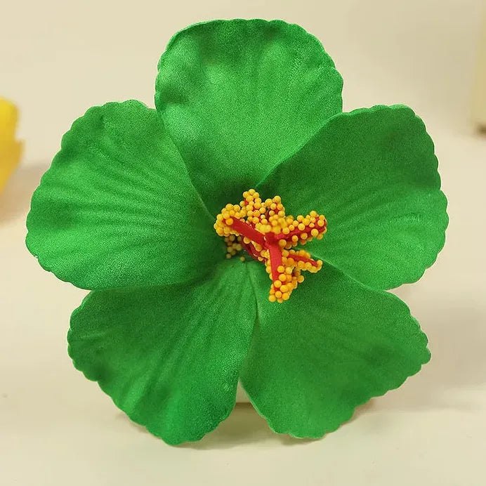 Bohemian Hawaiian Flower Hair Clip Alloy Floral Accessory for Women Girls