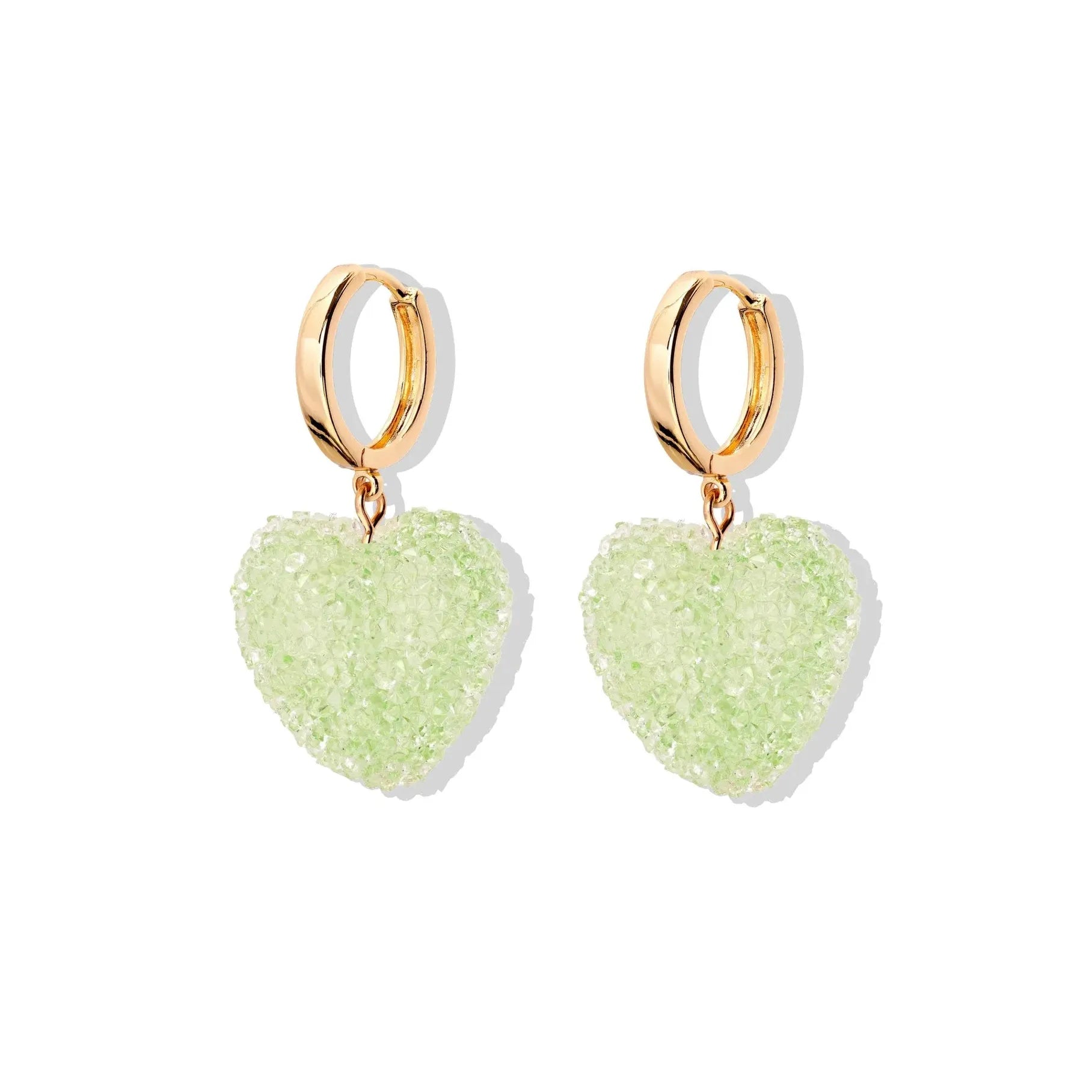 18K Gold Plated Heart-Shaped Necklace Zircon Pendant for Women Girls