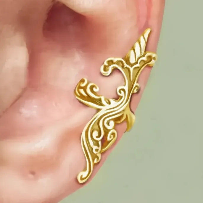 New Trendy Fox Shape Clip Earrings for Women Antique Silver Color Metal Ear Cuff Jewelry 2023 Statement