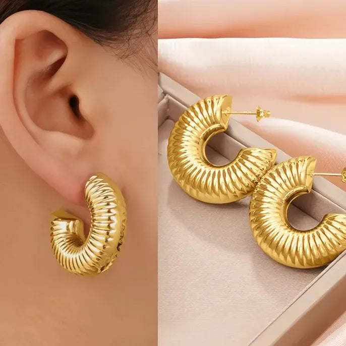 Water Drop Earrings for Women Brass Metal Gold Color Silver Plated Gift