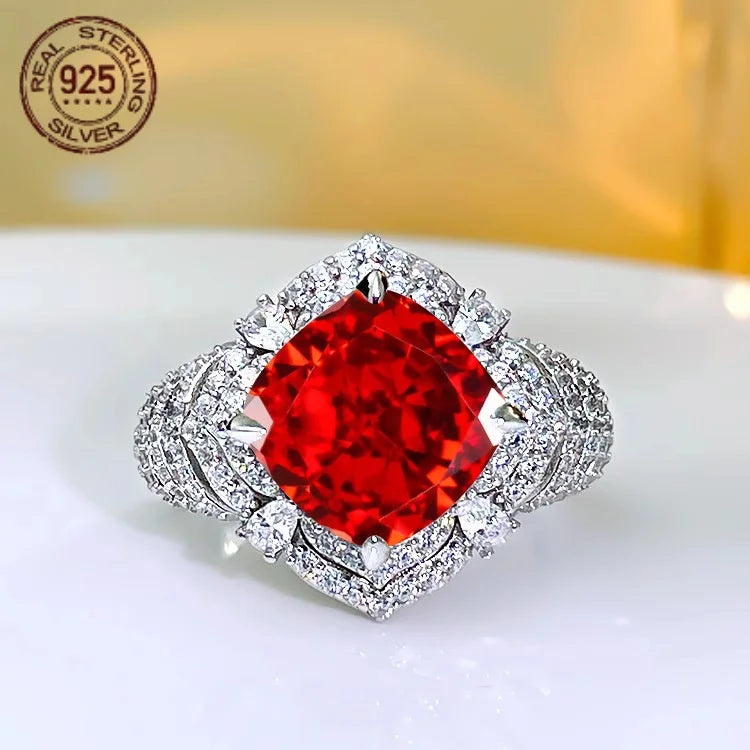 2026 Exquisite 925 Sterling Silver Vintage Princess Ring – AAAAA Zircon Wedding Band