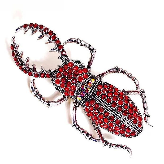 Luxury Insect Brooches Cicada Beetle Bee Mantis Pin for Women