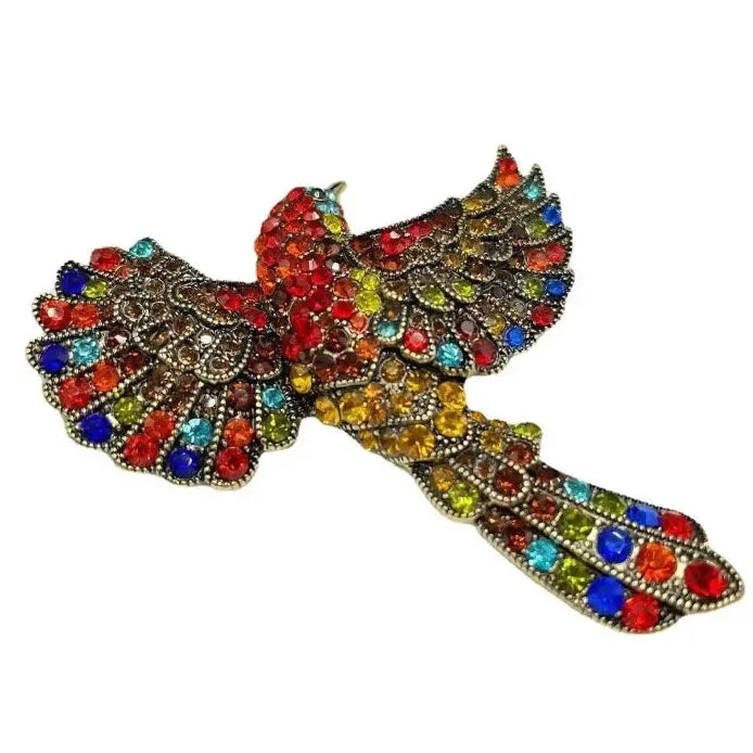 Luxury Bird Ladies Brooch Classic Party Coat Pin Elegant Gift Accessory