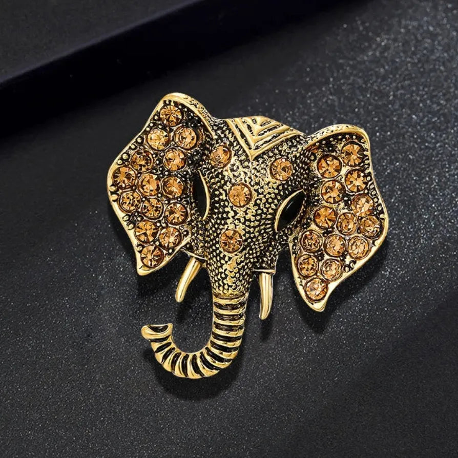 Classic Elephant Brooch Wedding Gift for Women and Men Stylish Accessory