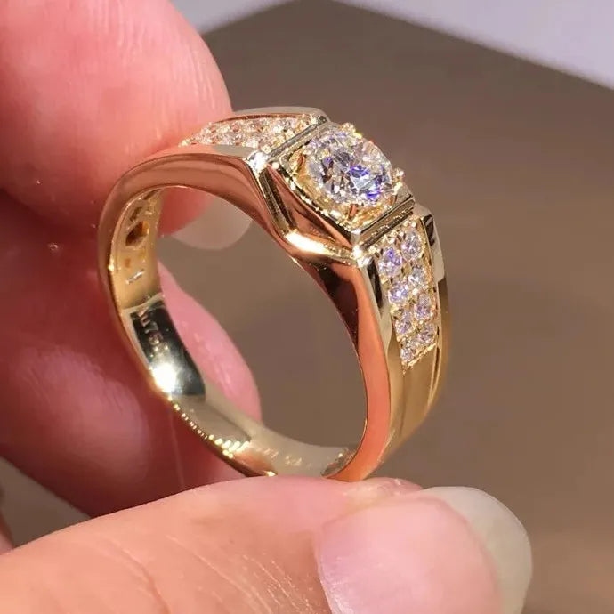 European American Full Diamond Fashion Ring Zinc Alloy Acrylic Women Jewelry