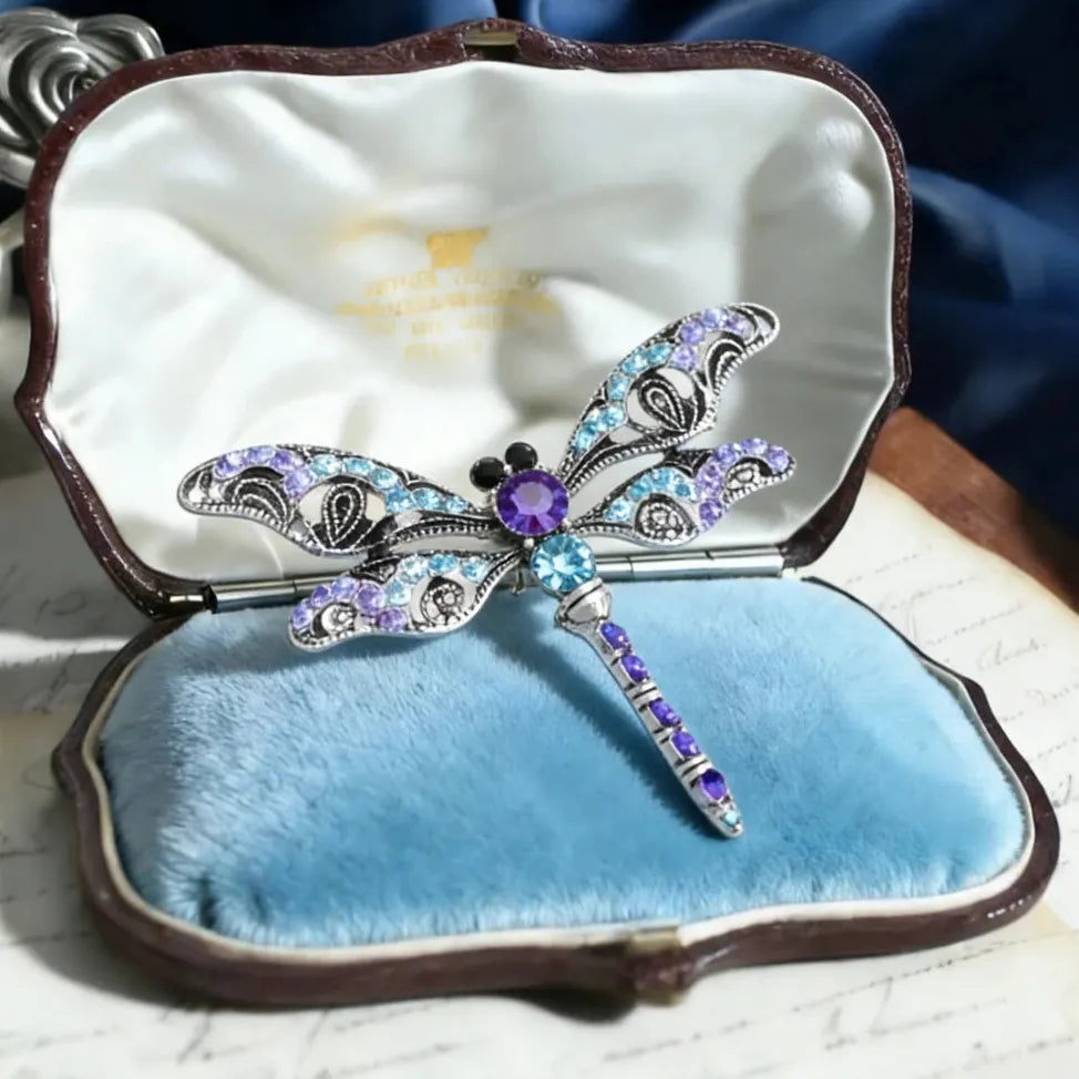 Classic Dragonfly Brooch Jewelry Wedding Gift for Women and Men
