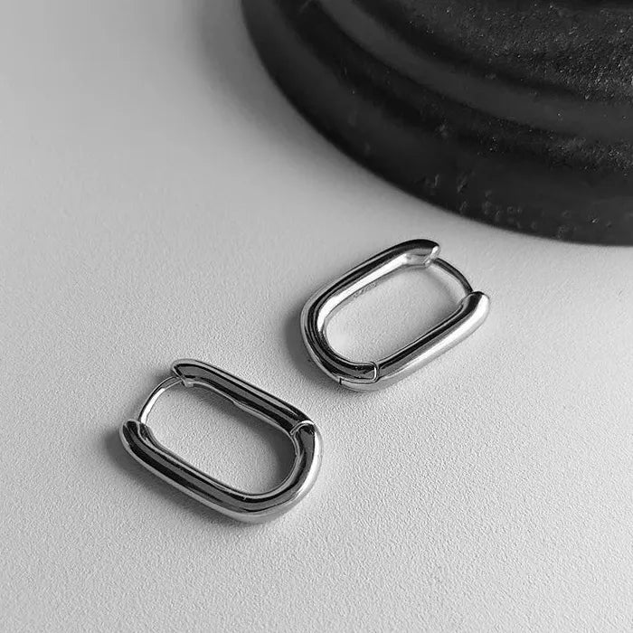 Women's Stainless Steel Geometric Drop Earrings Korean Y2K Luxury Jewelry