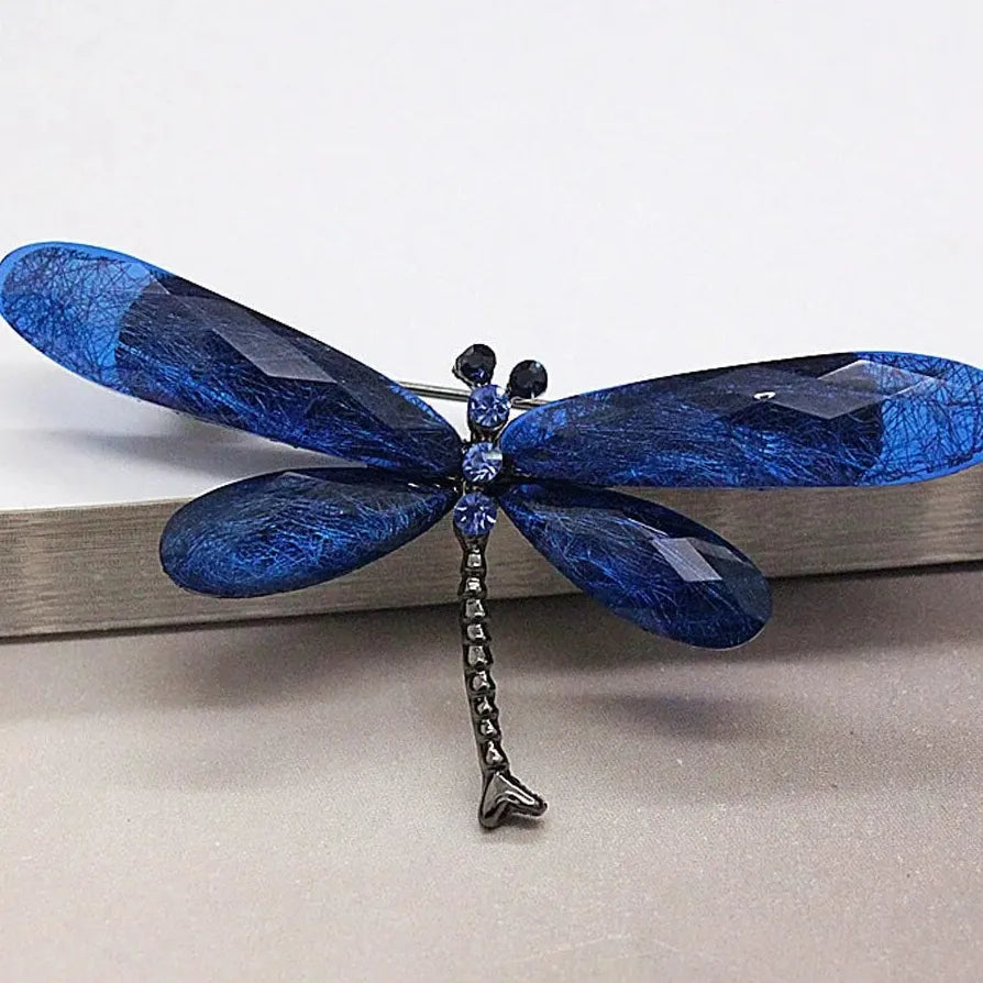 Vintage Crystal Butterfly Brooch Pin Jewelry for Women Elegant Accessory
