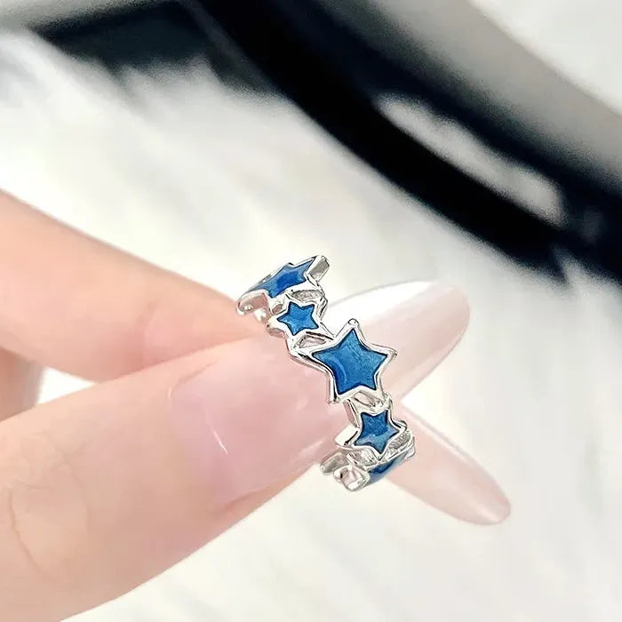 2024 Gothic Star Cocktail Ring Unisex Punk Cross Jewelry Gift