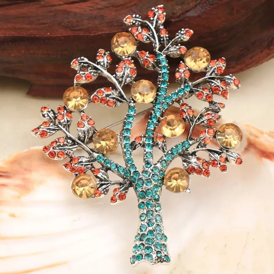 Classic Luxury Money Tree Brooch Wedding Gift for Men and Women
