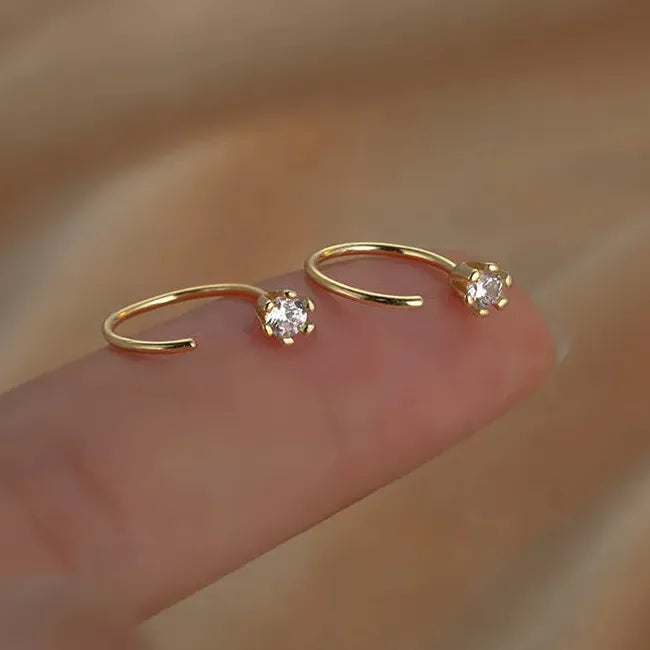 Women's Stainless Steel Geometric Drop Earrings Korean Y2K Luxury Jewelry
