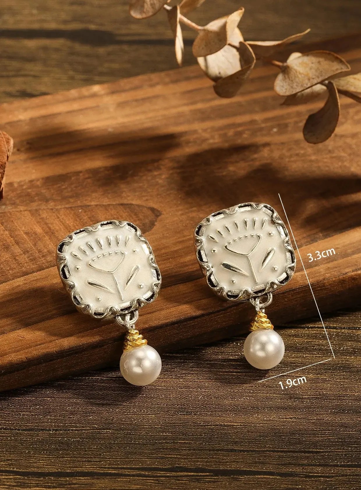 Fashionable Pearl Drop Animal Earrings for Women Cocktail Party Jewelry