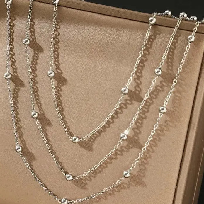 Bohemian Multi-layered Round Beads Choker Necklace for Women Jewelry Trendy