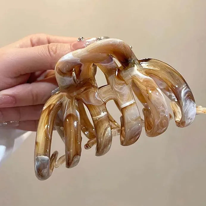 2025 Acetate Pumpkin Hair Claw Clip for Women Stylish Hair Accessory