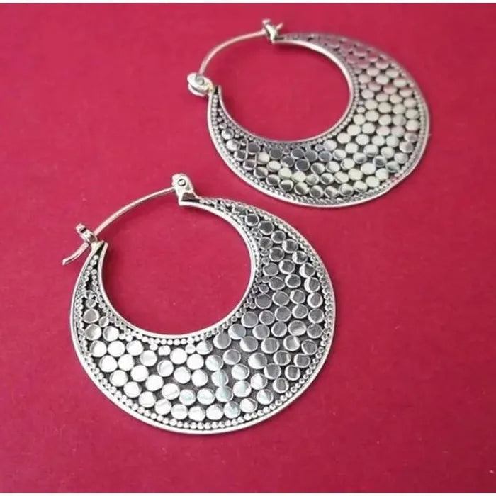 Vintage Geometric Carving Zinc Alloy Drop Earrings for Women Party Wedding Gift
