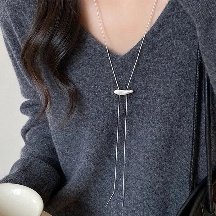 Korean Fashion Long Adjustable Snake Bone Chain Necklace for Women