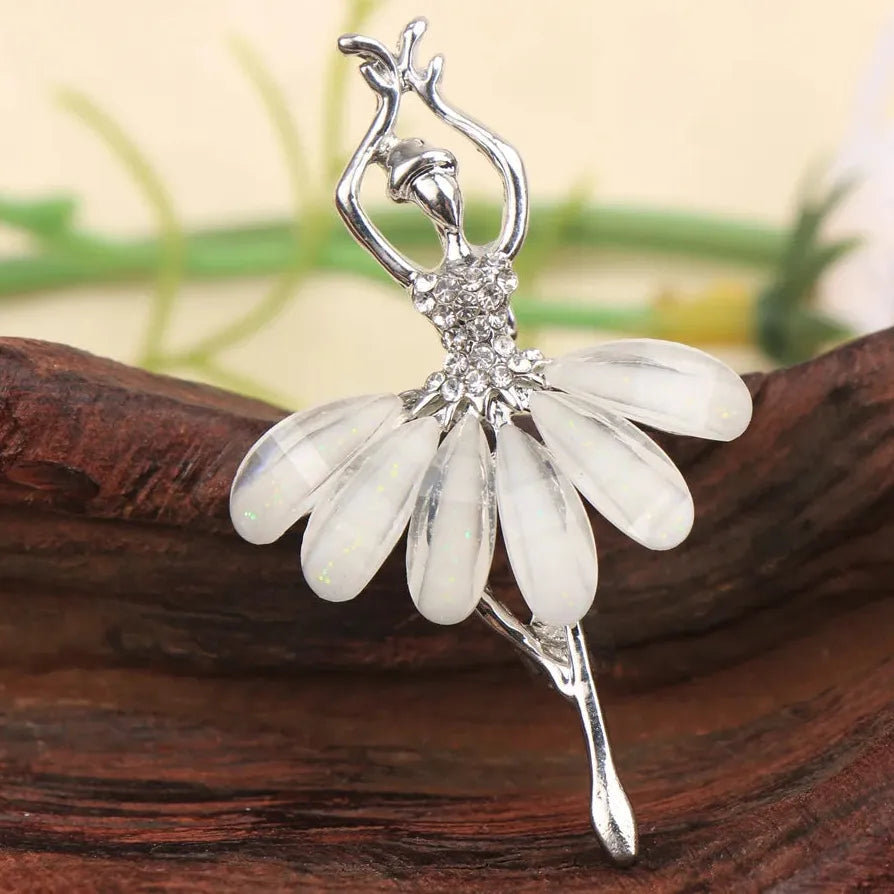 Luxury Classic Ballerina Brooch Jewelry Gift for Women and Men
