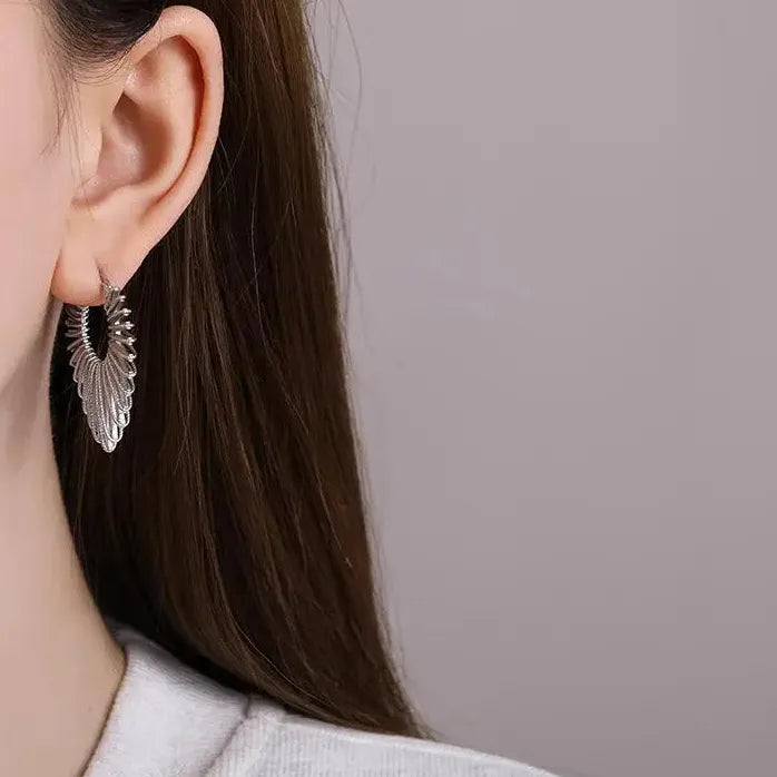 Vintage Geometric Heart Drop Earrings for Women Stylish Statement Jewelry