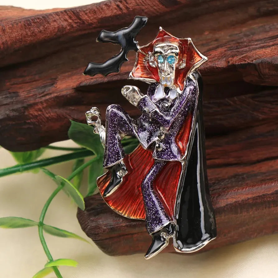 Halloween Dr. Vampire Brooch Pin Party Favors for Men & Women