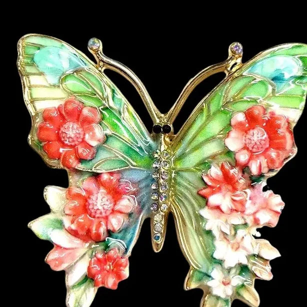 Luxury Colorful Butterfly Brooch for Men and Women Classic Style