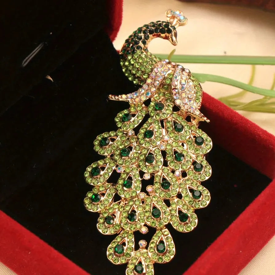 Vintage Peacock Phoenix Brooch Elegant Gift for Men and Women