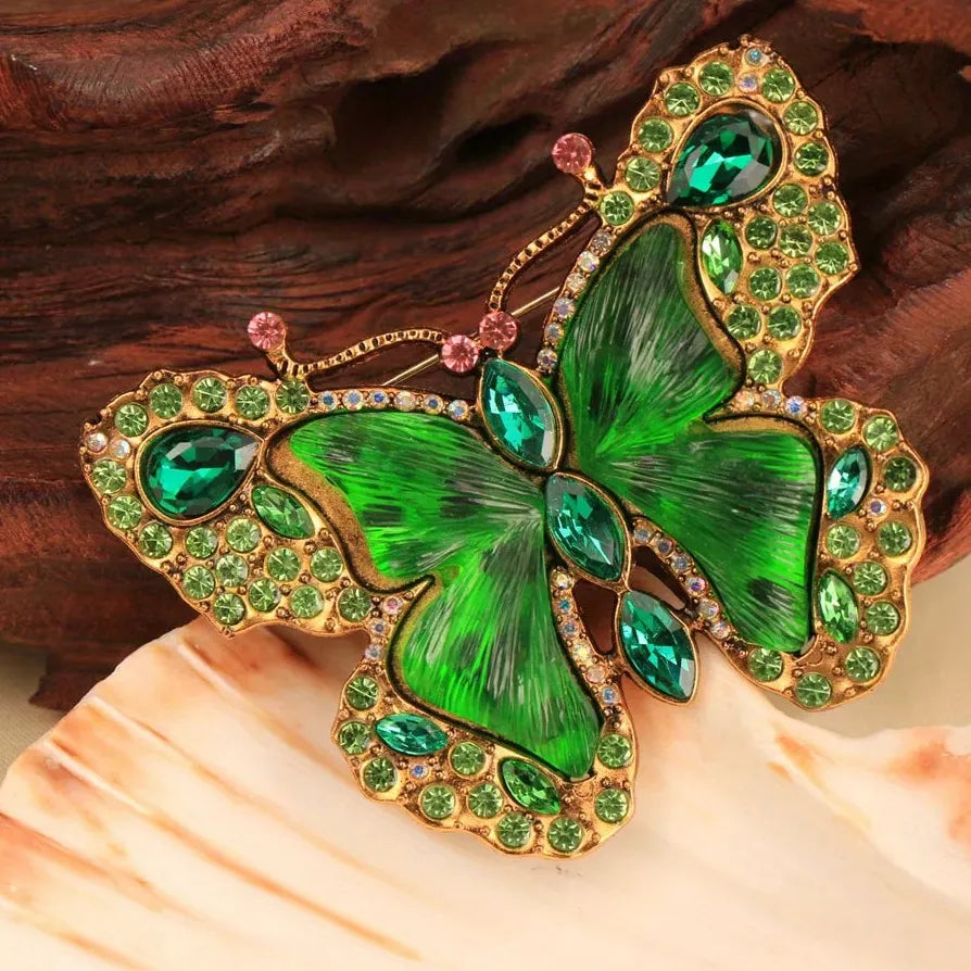 Luxury Classic Butterfly Brooch Pin Jewelry Gift for Women Men