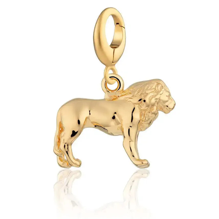 Gold Plated Stainless Steel Geometric Animal Charm Pendant Necklace Trendy Jewelry