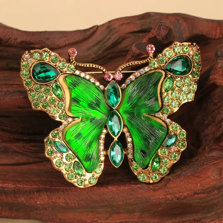 Luxury Classic Butterfly Brooch Pin Jewelry Gift for Women Men