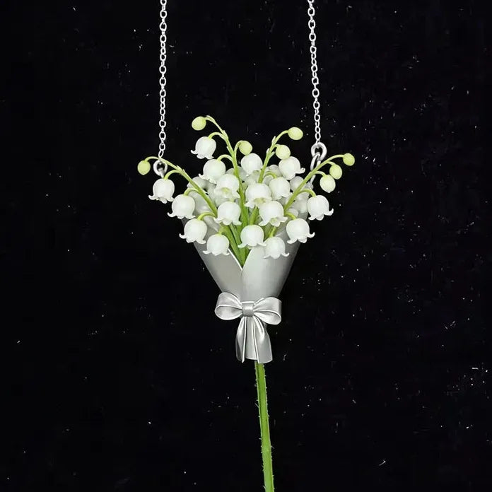 Real Flower Pendant Necklace – Wear a Fresh Flower Close to Your Heart | Romantic Gift for Her