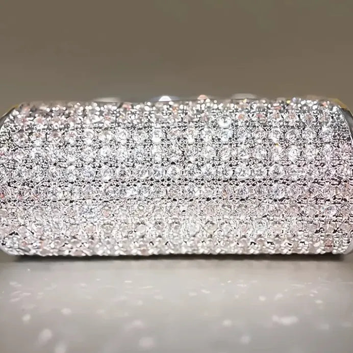 Geometric Pave Cubic Zirconia Cocktail Ring for Women Wedding Jewelry