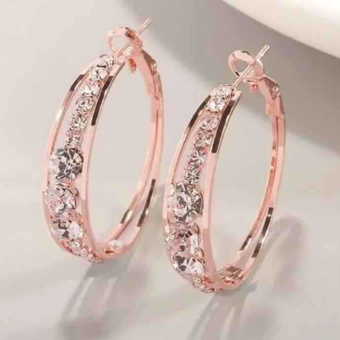 Women's Zircon Drop Earrings Copper Metal Wedding Banquet Jewelry