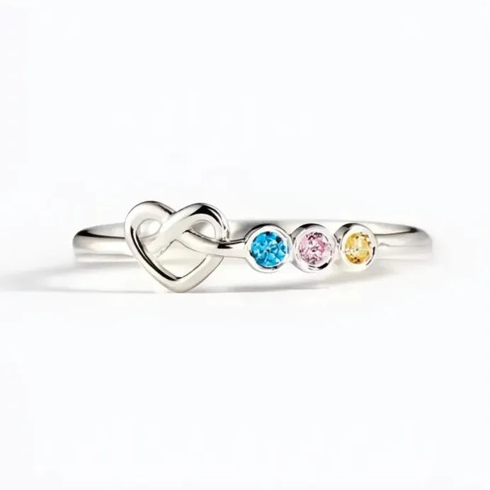 Dainty Heart Cubic Zirconia Wedding Rings for Women Elegant Jewelry