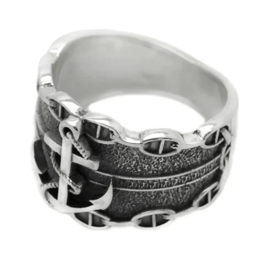 Men's Zinc Alloy Punk Hip Hop Ring European American Creative Personality Style
