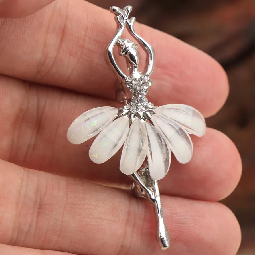 Luxury Classic Ballerina Brooch Jewelry Gift for Women and Men