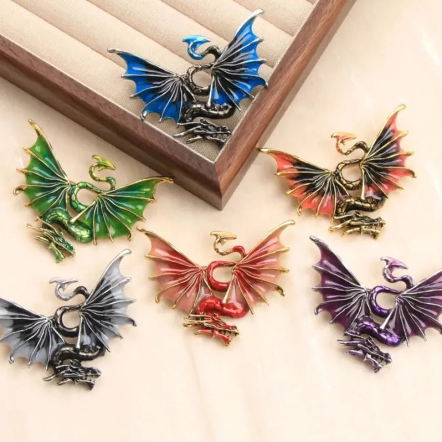 Luxury Dragon Brooch Wedding Gift for Men & Women Classic Style