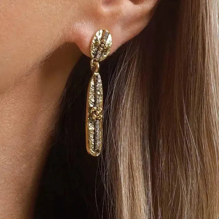 Vintage Geometric Drop Earrings for Women Retro Dangle Fashion Jewelry