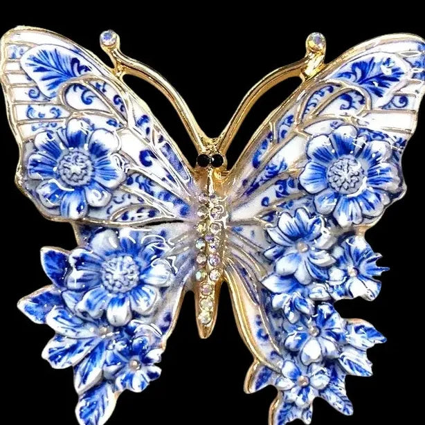 Luxury Colorful Butterfly Brooch for Men and Women Classic Style