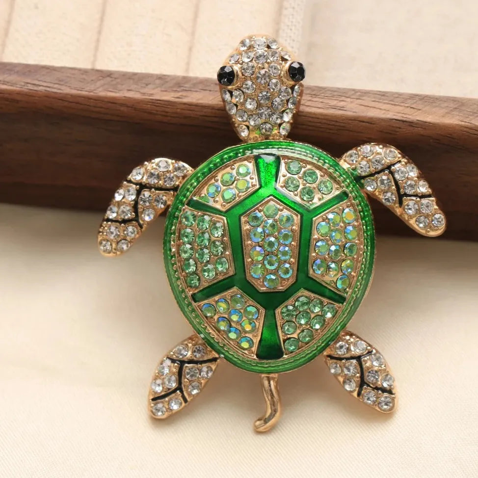 Classic Luxury Turtle Brooch for Men & Women Elegant Gift Accessory