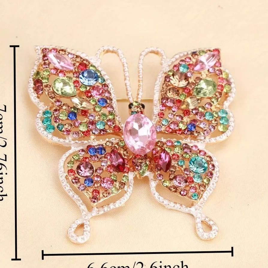 Classic Butterfly Brooch Insect Wedding Gift for Men and Women