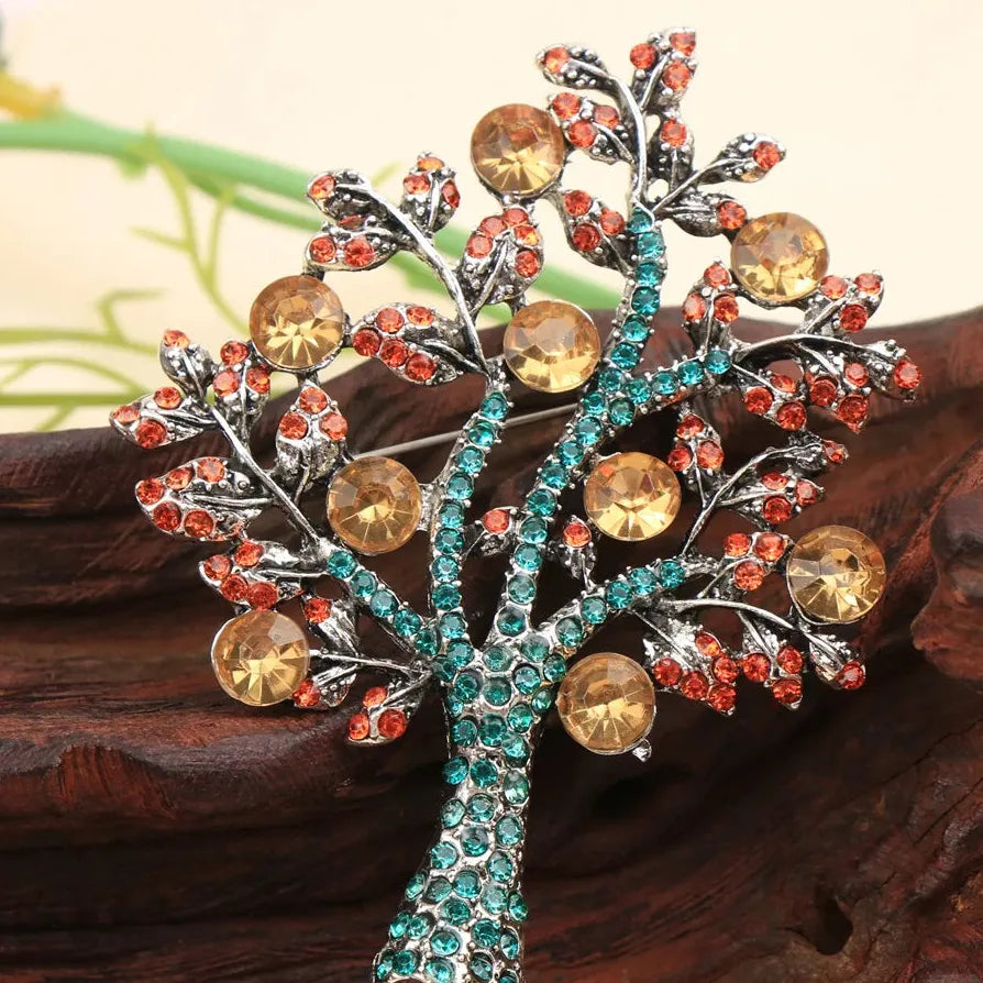 Classic Luxury Money Tree Brooch Wedding Gift for Men and Women
