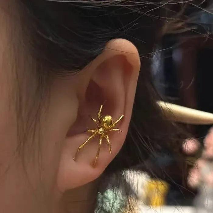 Vintage Gothic Spider Drop Earrings for Women Zinc Alloy Punk Jewelry Gift
