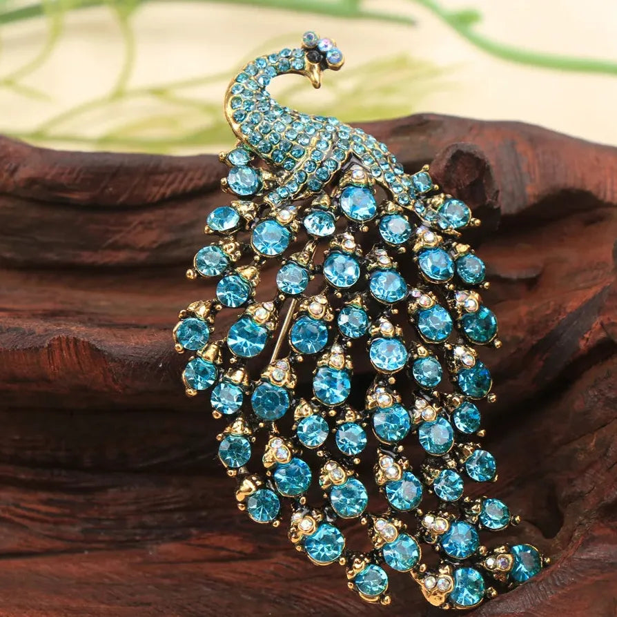 Classic Peacock Phoenix Brooch Wedding Gift for Men and Women