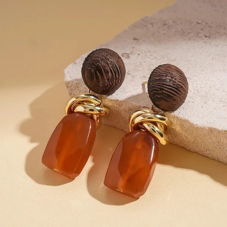 Retro Geometric Drop Earrings for Women Lightweight Wedding Jewelry Gifts