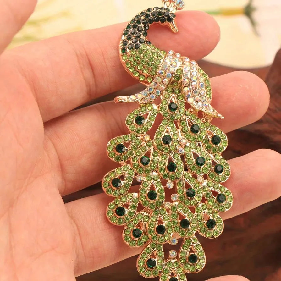 Vintage Peacock Phoenix Brooch Elegant Gift for Men and Women