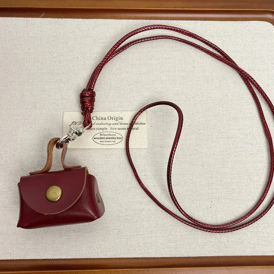 Adjustable Wooden Flagon Pendant Necklace for Women Birthday Gift