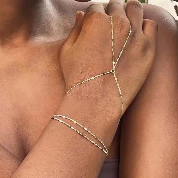 Handmade Vintage Multilayer Link Chain Bracelets for Women Stylish Jewelry