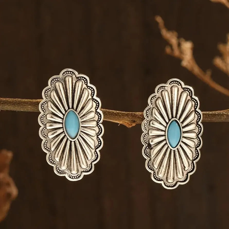 Vintage Indian Tribal Bohemian Zinc Alloy Women's Earrings Gift Accessory