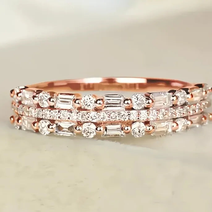 Dazzling Cubic Zirconia Finger Ring for Women Wedding Engagement Fashion Jewelry